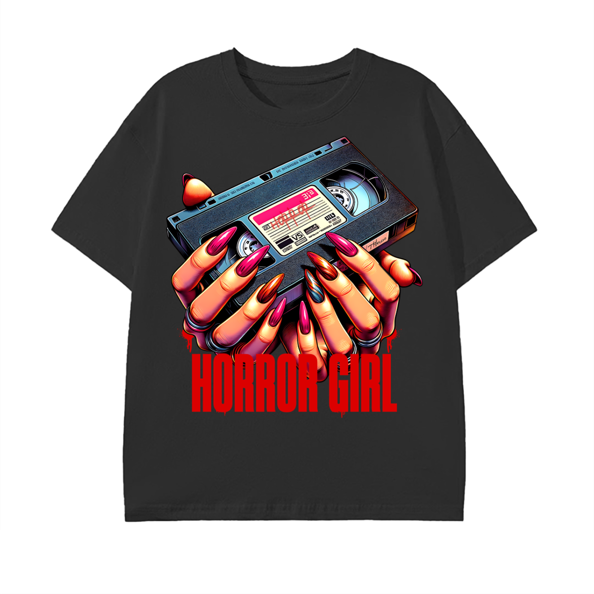Horror Girl VHS T-Shirt - Belarté