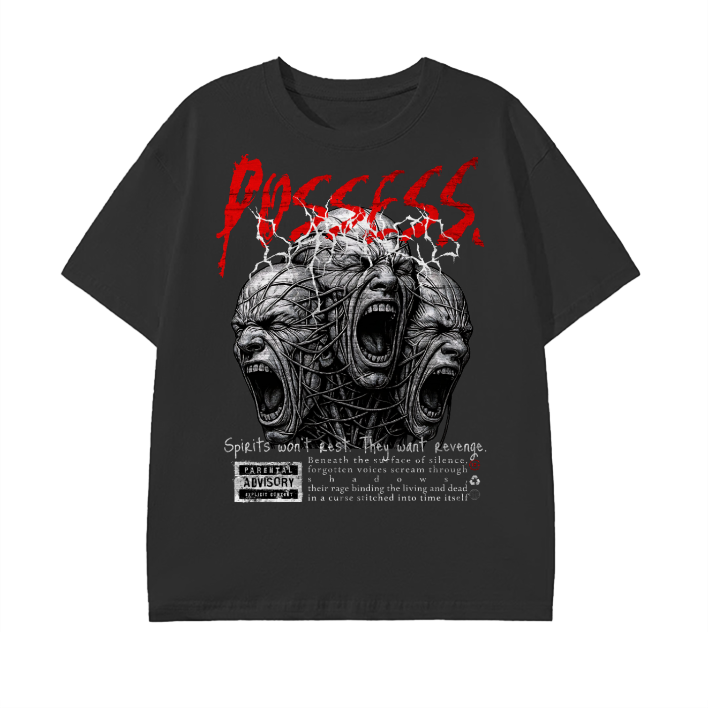 horror,streetwear,dark art,graphic tee,possessed,gothic,skull,red black,alternative,halloween