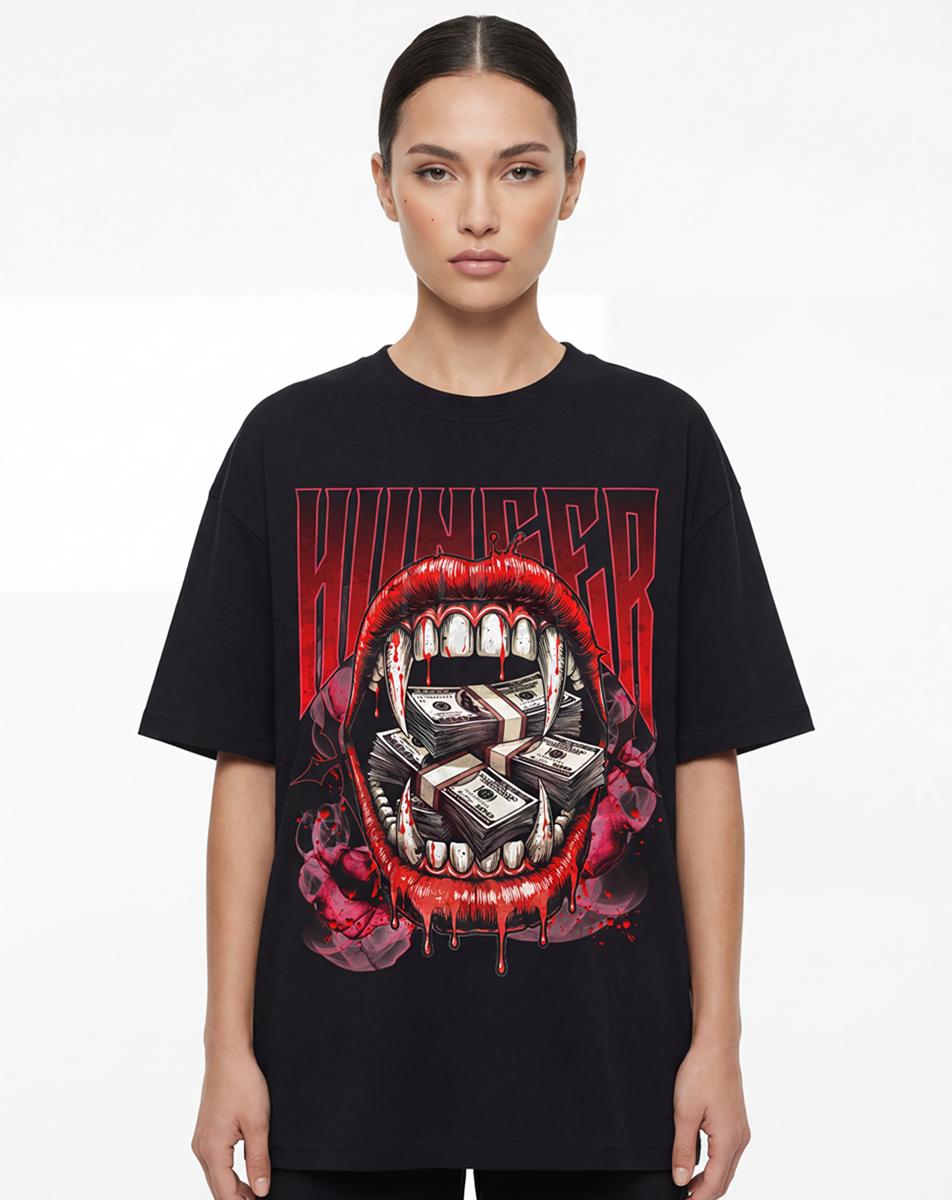 Money Hunger Streetwear Graphic T-Shirt - Belarté
