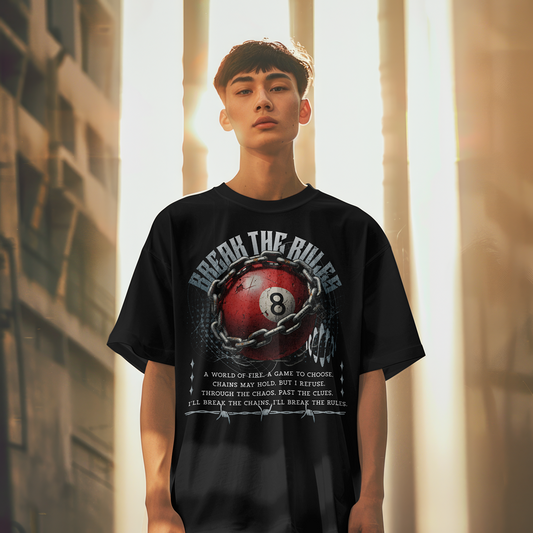 Break The Rules 8 Ball Chain Unisex T-Shirt