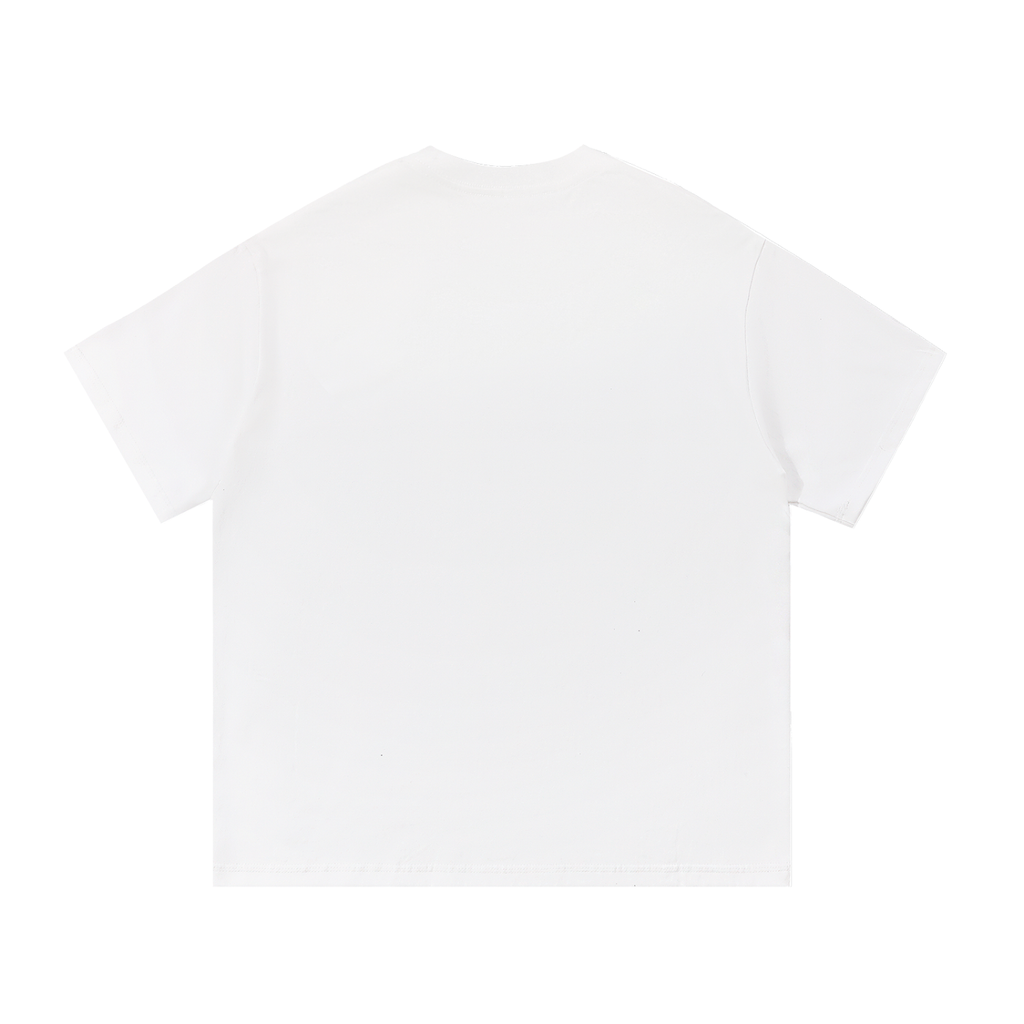 Weißes Belarté Bad Decisions Club T-Shirt, unbedruckte Rückseite