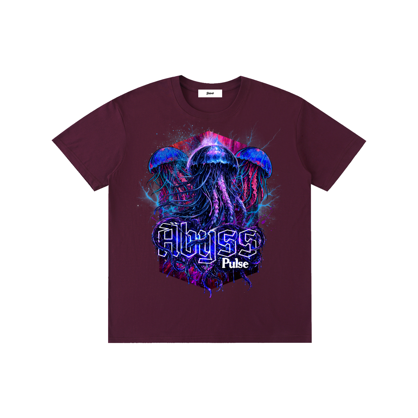 streetwear graphic,jellyfish design,urban fashion,graphic apparel,dark aesthetic,neon art style,streetwear outfit,modern streetwear,bold graphic design,underground fashion