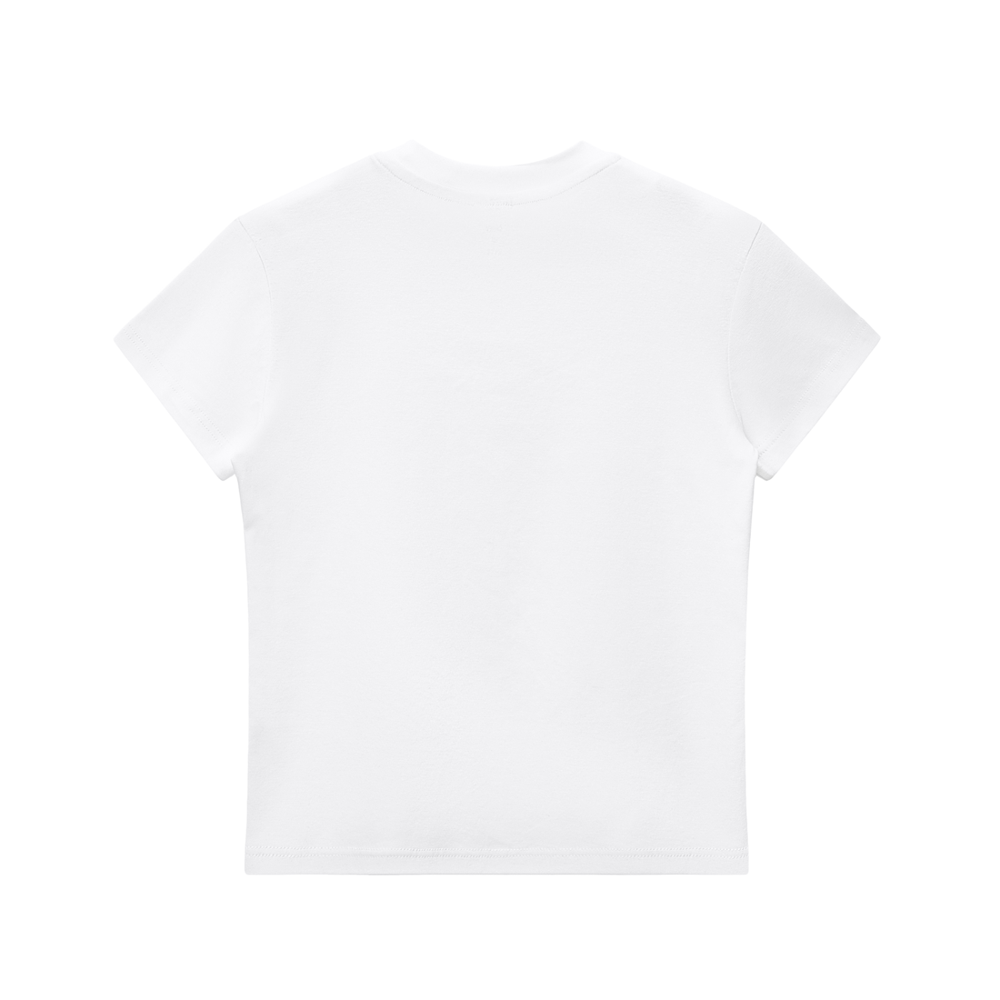 casual fitted tee,basic crop top
