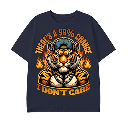 tiger shirt,streetwear graphic,fearless attitude shirt,bold quote shirt,fire tiger design,urban fashion top,gym motivation shirt,savage style apparel,confidence streetwear,aggressive animal graphic