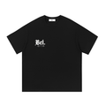 Belarté Chaos Cubes black cotton T-shirt, front with small white chest logo