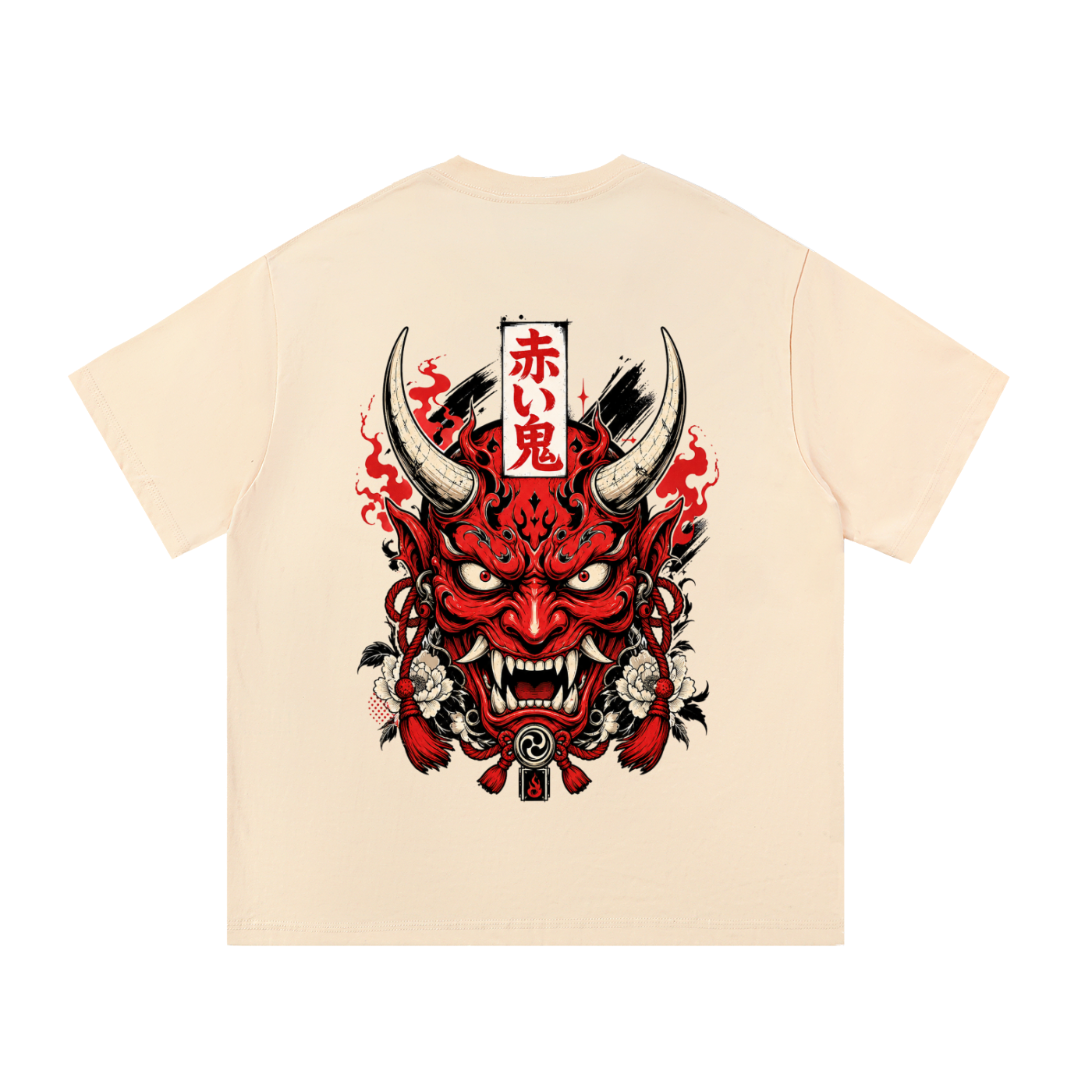 streetwear,oni,japanese,demon,mask,graphic,urban,tshirt,alternative,manga,apparel