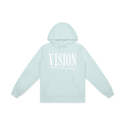 vision hoodie,streetwear hoodie,minimalist hoodie,motivational clothing,graphic hoodie,urban fashion hoodie,modern streetwear,inspirational apparel,hoodie design,typography hoodie