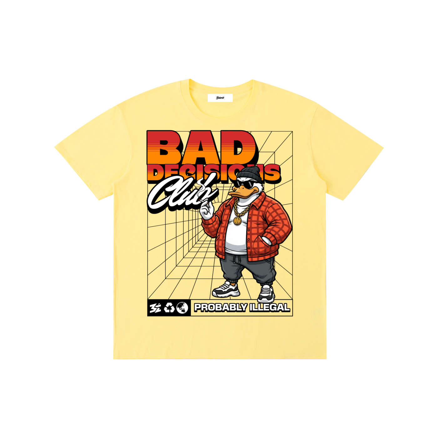 Bad Decisions Club Duck Graphic T-Shirt - Belarté
