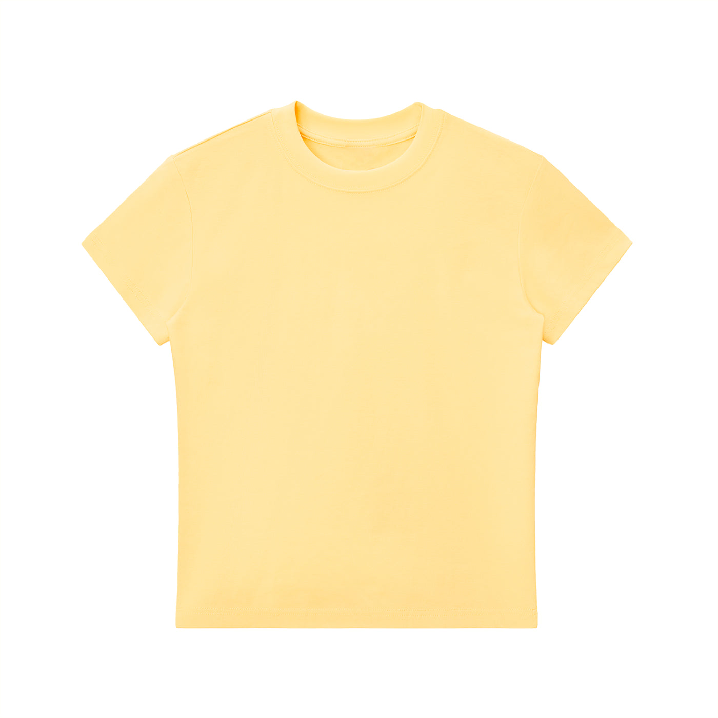 casual fitted tee,basic crop top