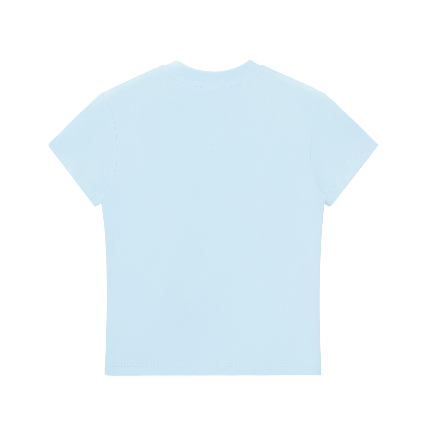 casual fitted tee,basic crop top