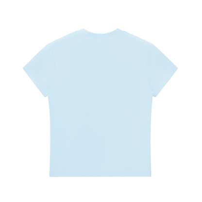 casual fitted tee,basic crop top