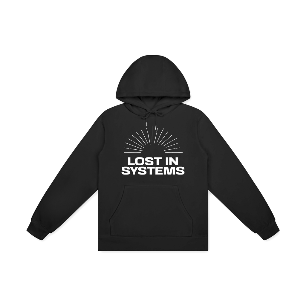 Lost In Systems Black Hoodie - Belarté