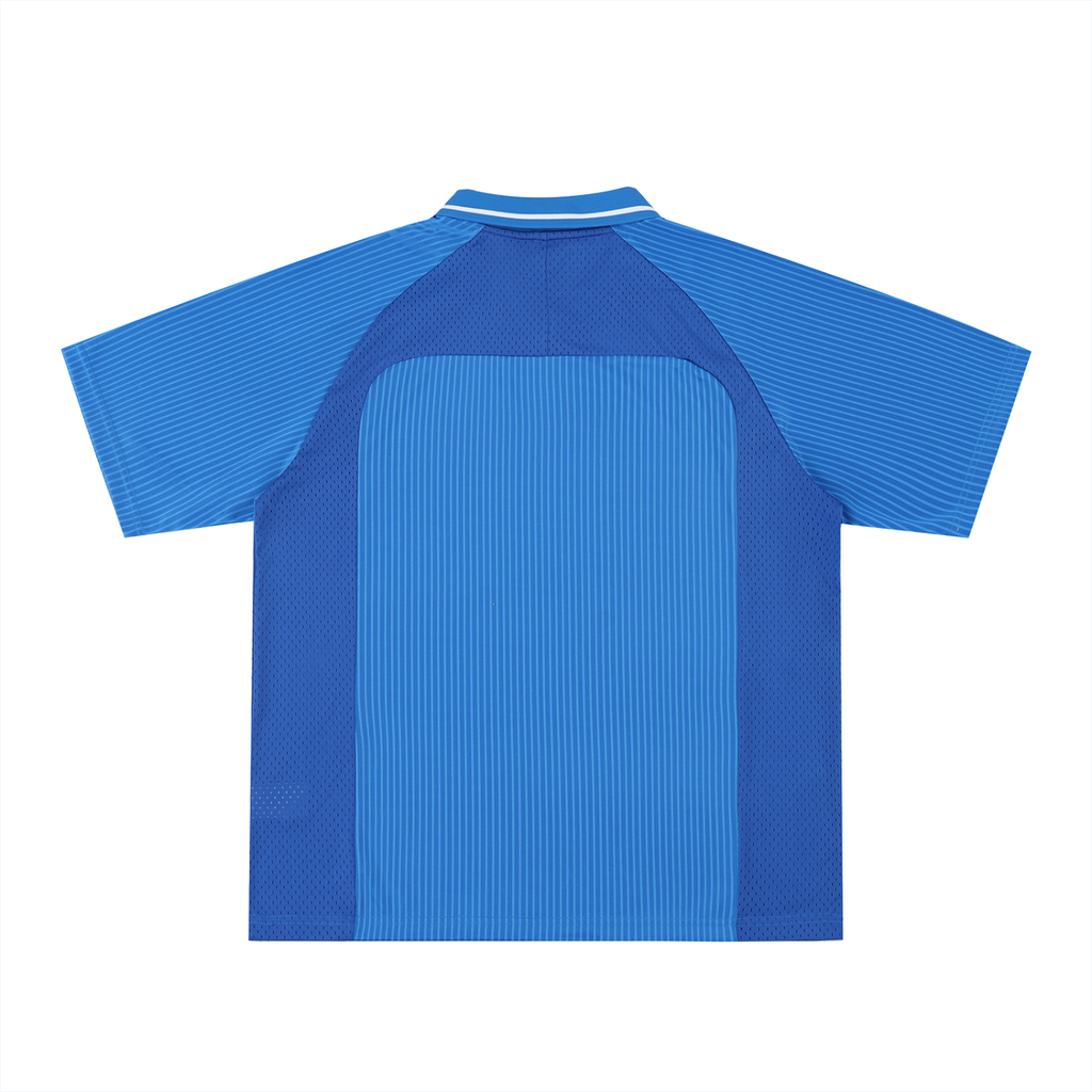Gestreiftes Belarté London Fußballtrikot — blau, Rückseite ohne Aufdruck