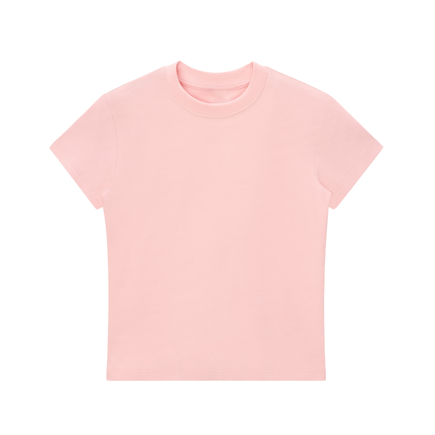 casual fitted tee,basic crop top