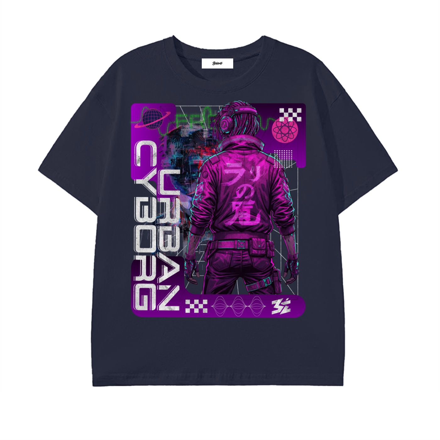 cyberpunk shirt,futuristic streetwear,neon graphic shirt,urban tech fashion,street warrior art,digital culture clothing,dark urban style,gamer fashion shirt,cyber street style,futuristic graphic tee