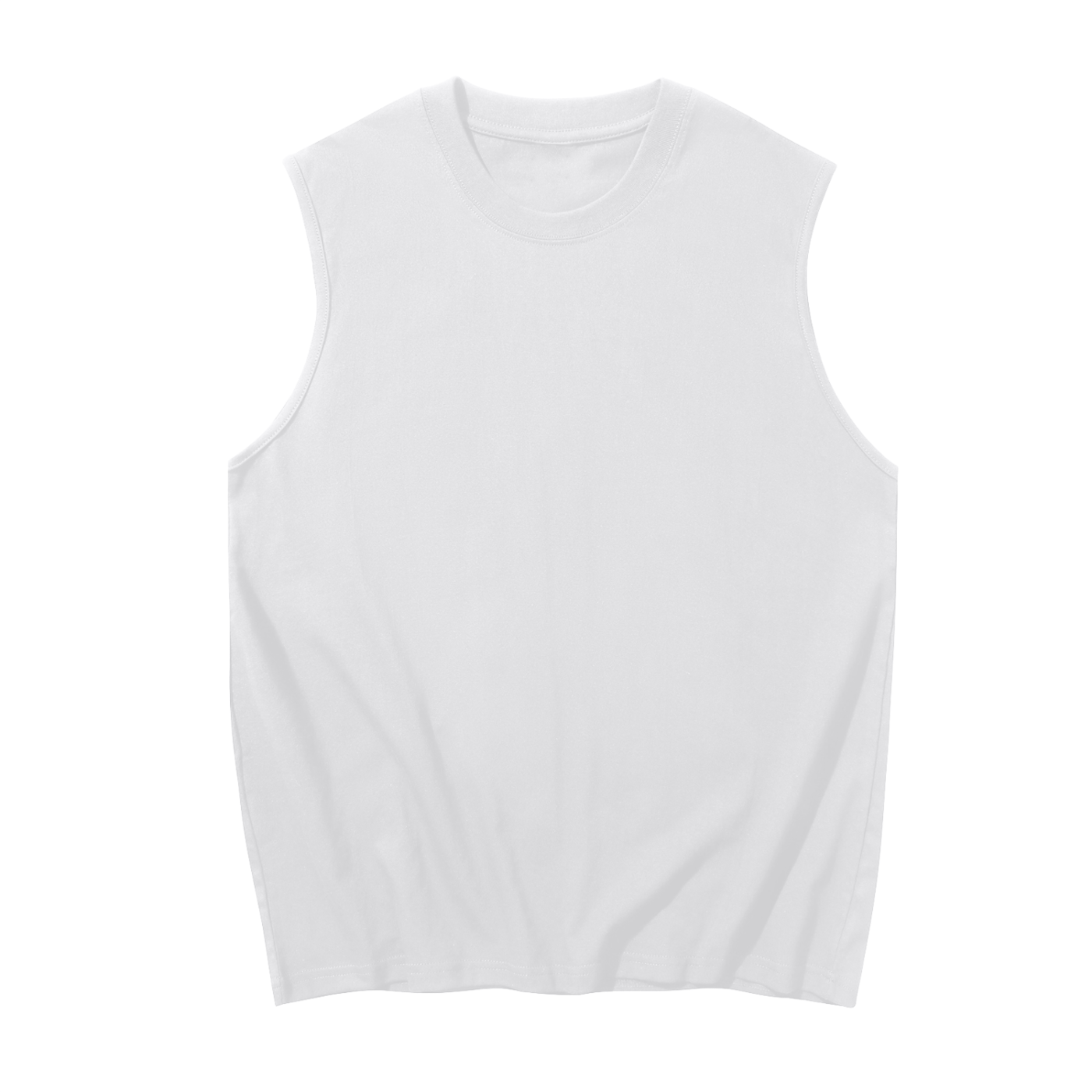 White Sleeveless Tank Top - Belarté