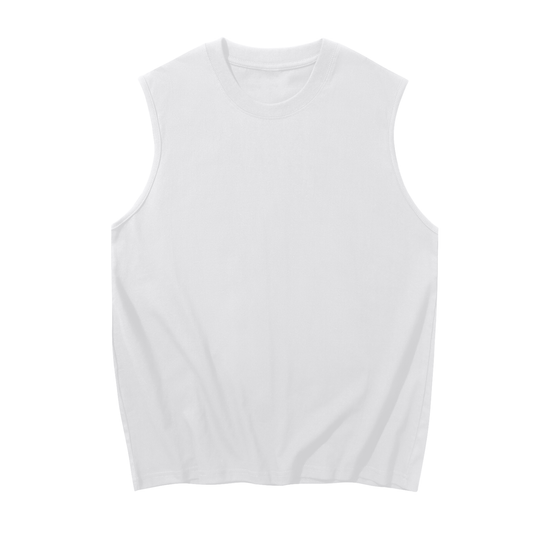 white tank top,mens tank top,sleeveless tank top,gym tank top,minimalist tank top,summer tank top,streetwear tank top,cotton tank top,workout tank top,casual tank top
