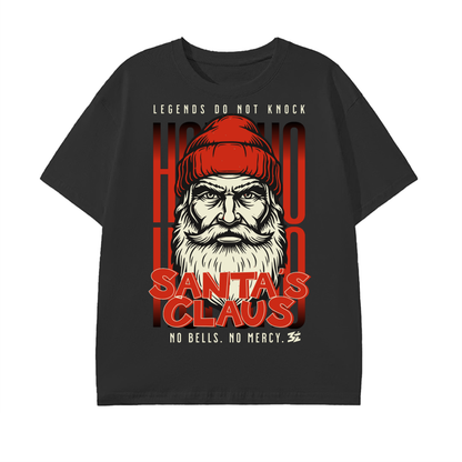 santa streetwear,dark streetwear,graphic t shirt,urban fashion,streetwear design,winter streetwear,edgy fashion,holiday streetwear,collector streetwear,bold graphic tee