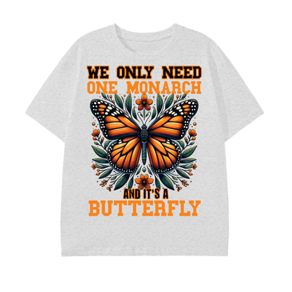 monarch butterfly,butterfly graphic shirt,nature lover apparel,artistic graphic,orange butterfly design,floral graphic shirt,butterfly aesthetic,nature prints clothing,trendy graphic shirt,butterfly art fashion
