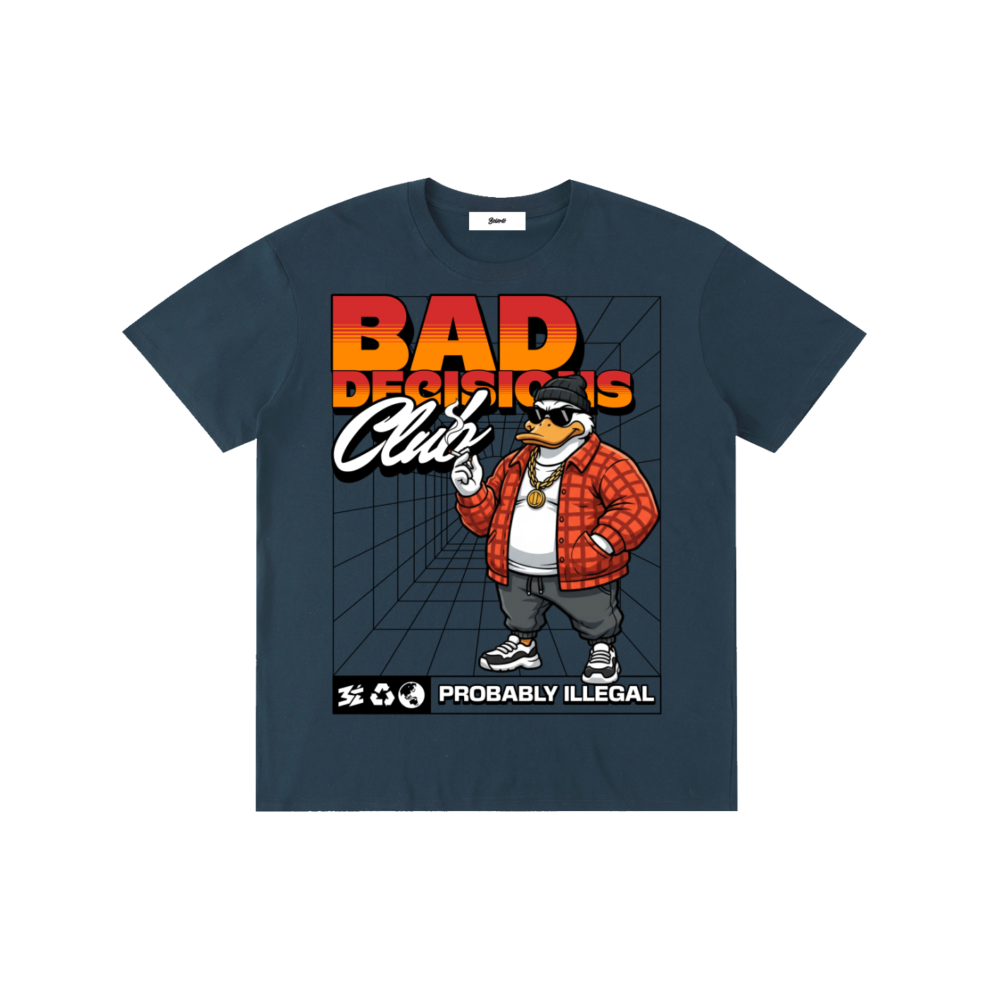 Bad Decisions Club Duck Graphic T-Shirt - Belarté