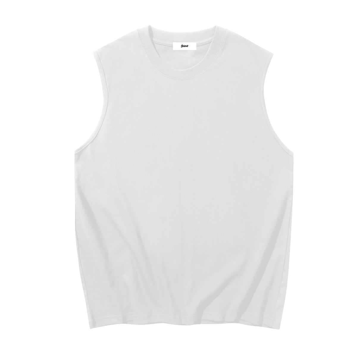 White Sleeveless Tank Top - Belarté