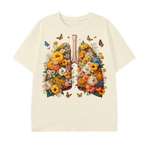 Blooming Lungs Botanical T-Shirt - Belarté