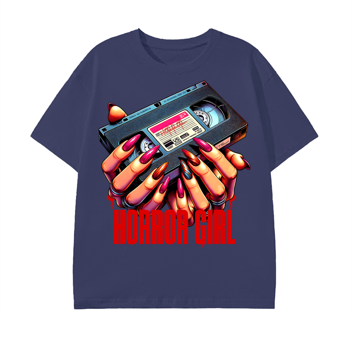 Horror Girl VHS T-Shirt - Belarté