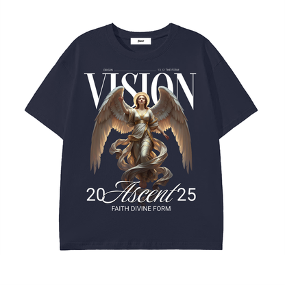 angel graphic,vision shirt,dark art fashion,spiritual streetwear,angel artwork clothing,religious art shirt,celestial graphic,faith inspired fashion,artistic streetwear,modern graphic shirt