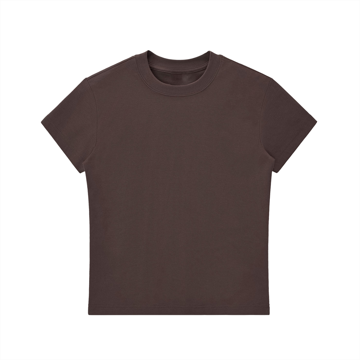 casual fitted tee,basic crop top