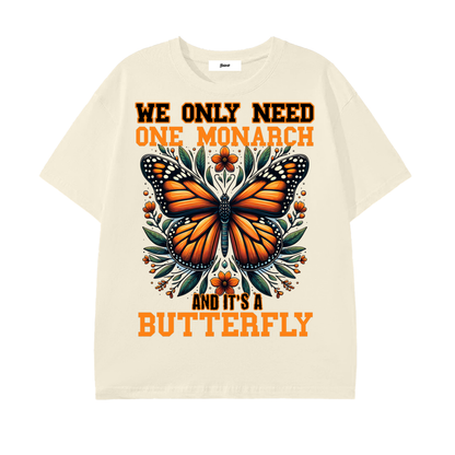 monarch butterfly,butterfly graphic shirt,nature lover apparel,artistic graphic,orange butterfly design,floral graphic shirt,butterfly aesthetic,nature prints clothing,trendy graphic shirt,butterfly art fashion