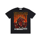 burning heart graphic,burning heart,anatomical heart,flaming heart,barbed wire heart,tattoo style heart,gothic heart design,dark streetwear graphic,rose heart illustration,rock style artwork