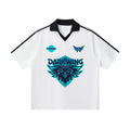 darkwing raven jersey,raven jersey,esports jersey,cyber raven,futuristic streetwear,gaming apparel,neon blue jersey,raven logo,urban fashion,pro gamer style