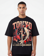 tokyo koi samurai,koi fish art,japanese streetwear,samurai sword art,yin yang koi,japanese aesthetic,asian art design,koi fish shirt,streetwear graphic,modern japan art