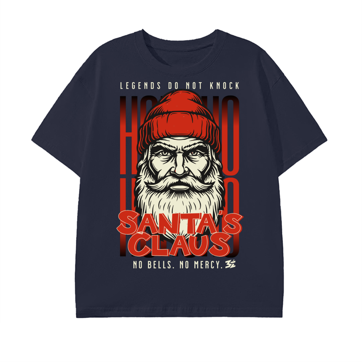 santa streetwear,dark streetwear,graphic t shirt,urban fashion,streetwear design,winter streetwear,edgy fashion,holiday streetwear,collector streetwear,bold graphic tee