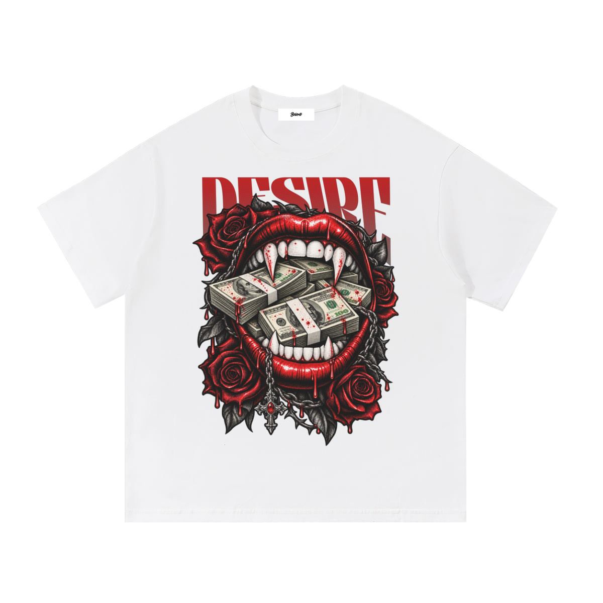 T-shirt grafica in cotone Vamp Desire Belarté, vista frontale