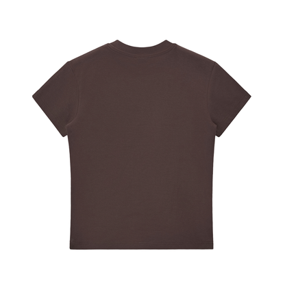 casual fitted tee,basic crop top
