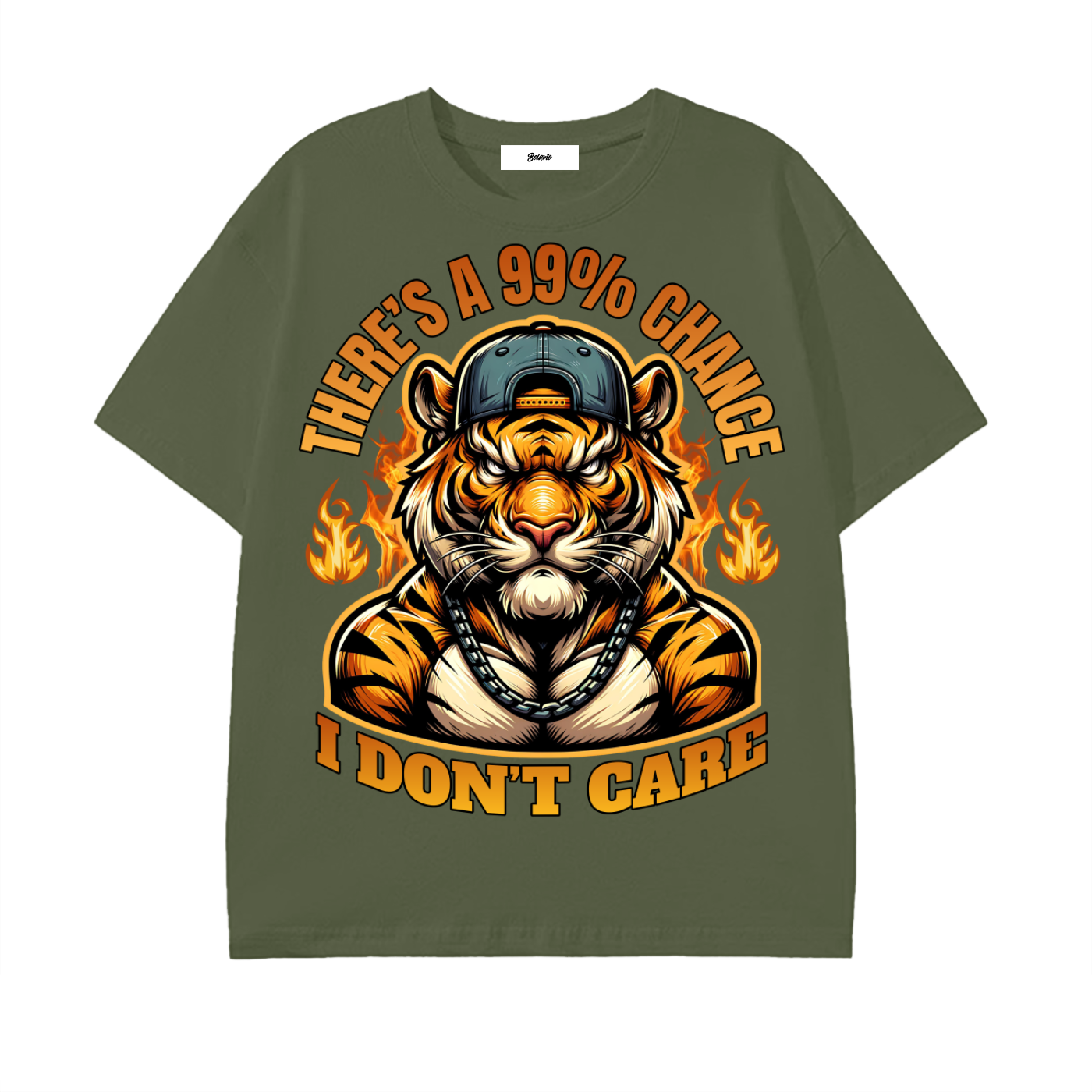 No Mercy Tiger Statement T-Shirt - Belarté
