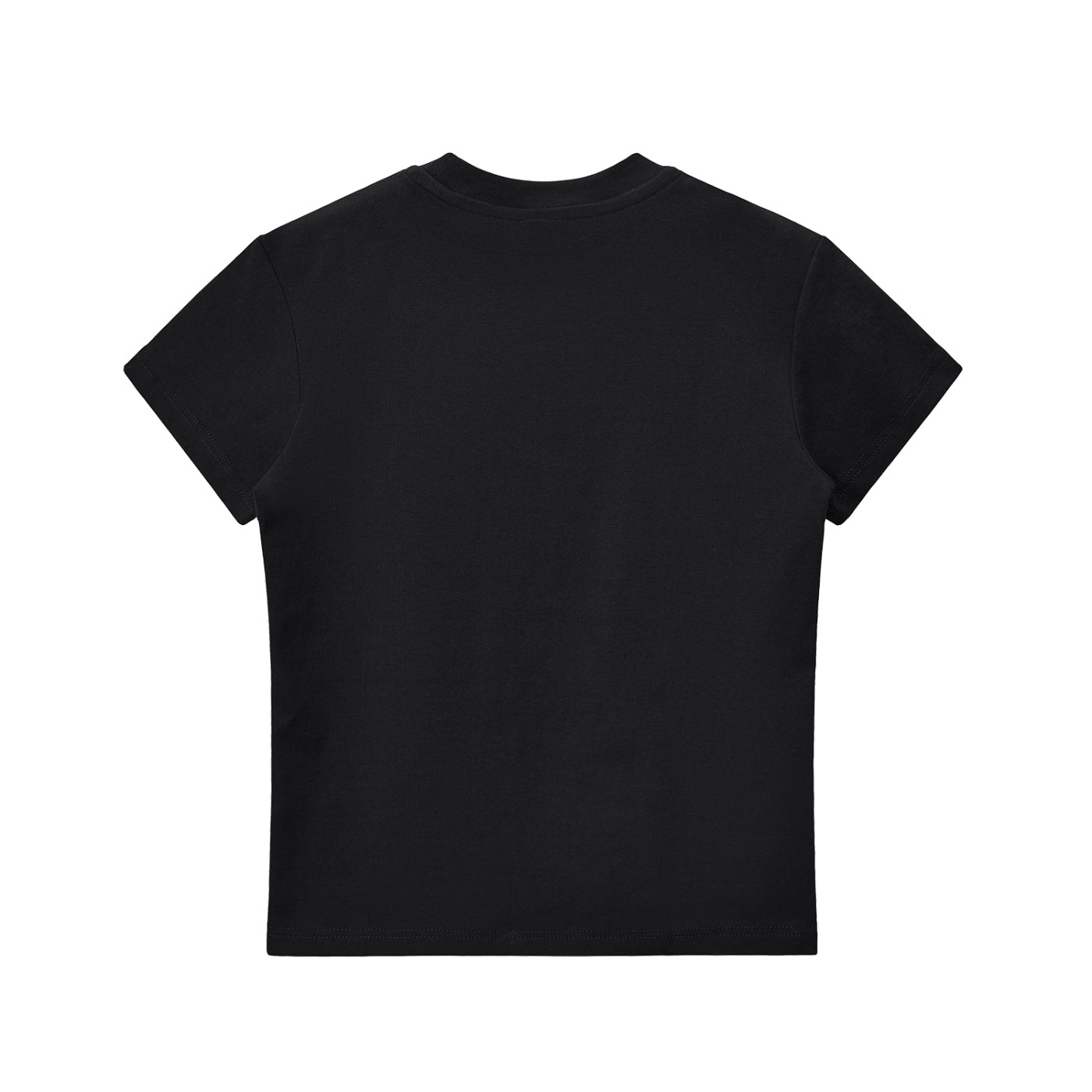 casual fitted tee,basic crop top