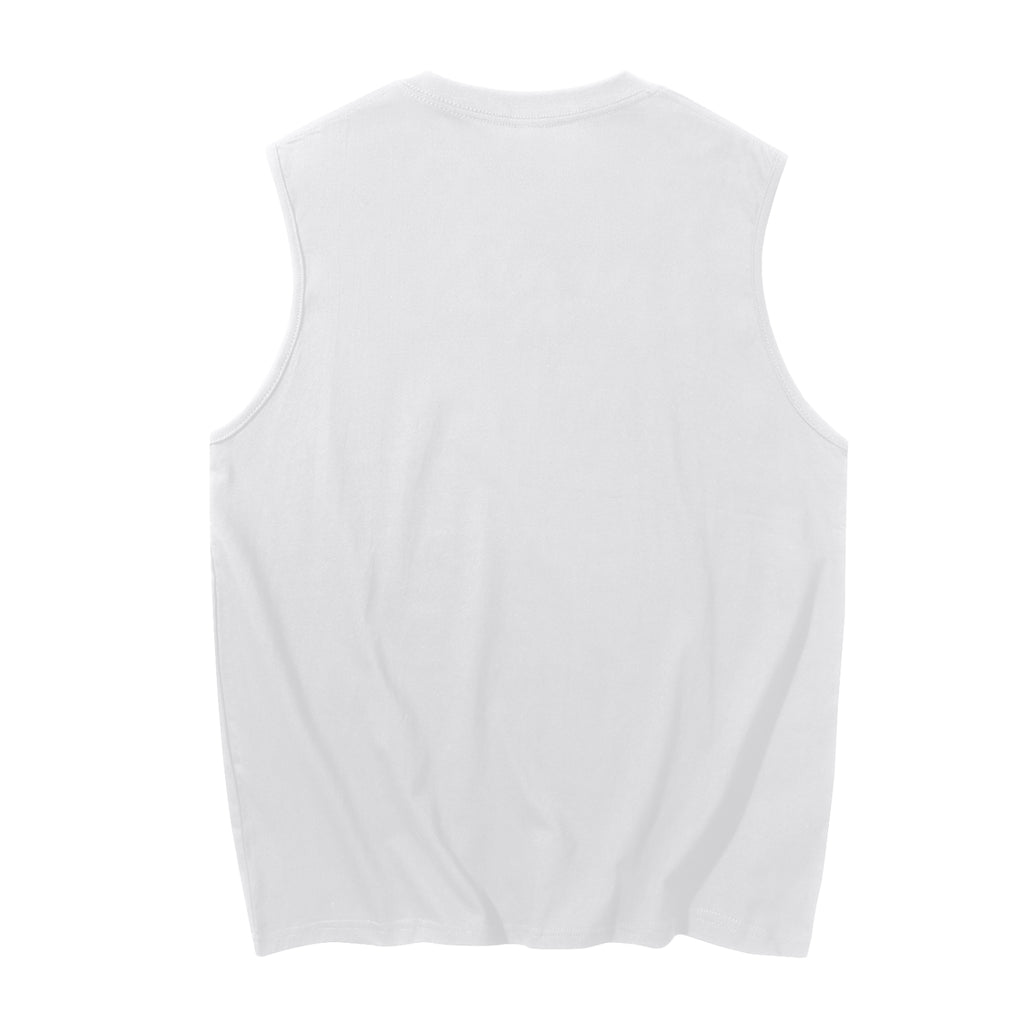 White Minimal Logo Tank Top - Belarté