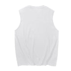 mens tank top,sleeveless tank top,logo tank top,gym tank top,streetwear tank top,minimalist tank top,cotton tank top,summer tank top,casual tank top,white tank top
