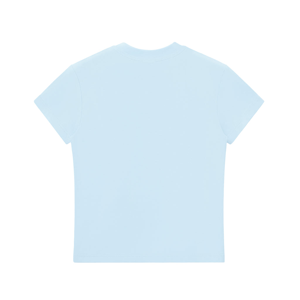 casual fitted tee,basic crop top