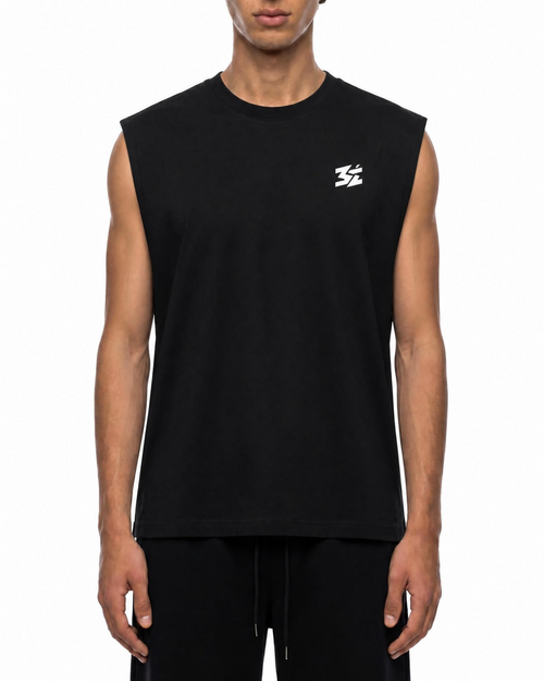 Belarté Black Essential Logo Tank Top
