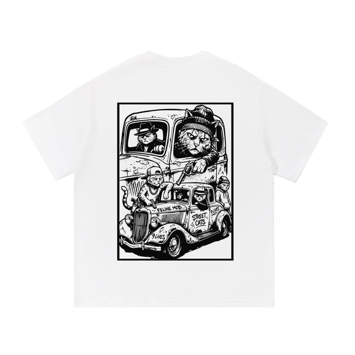 cat,streetwear,cats,oversized,belarteshop,mobster,gangster,streetcats,vintagecars,backprint,comic,urban,crew,catsclub