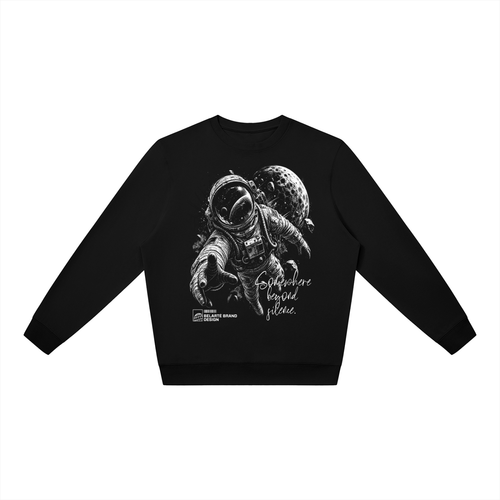 Belarté Oversized Astronaut Graphic Sweatshirt - Space Streetwear Crewneck - product view 1