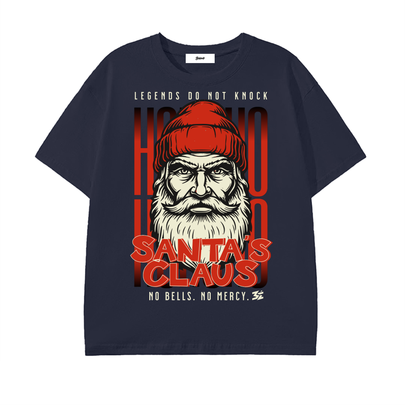 santa streetwear,dark streetwear,graphic t shirt,urban fashion,streetwear design,winter streetwear,edgy fashion,holiday streetwear,collector streetwear,bold graphic tee