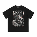 Belarté Greed Never Enough Graphic T-Shirt in black - front graphic view