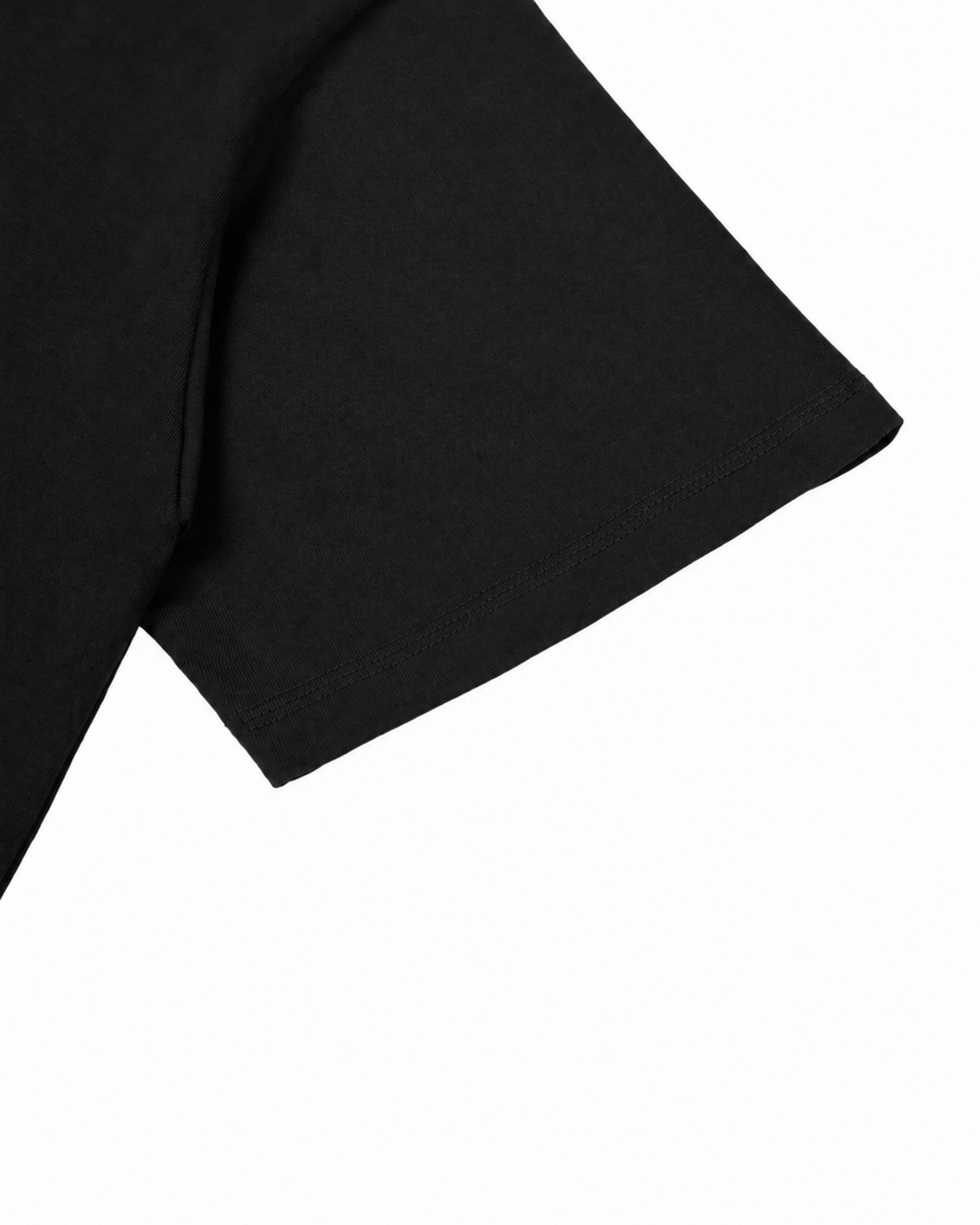 Belarté Chaos Cubes black cotton T-shirt, short sleeve detail