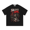 Belarté Silent War Graphic T-Shirt in black - front graphic view