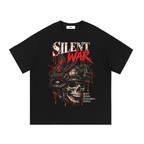 Belarté Silent War Graphic T-Shirt in black - front graphic view