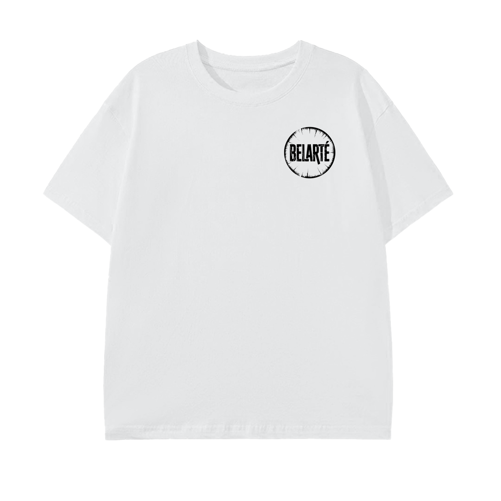 belarte,minimal design,streetwear, logo tee,clean style,unisex fashion,casual wear,white shirt,everyday outfit,modern clothing